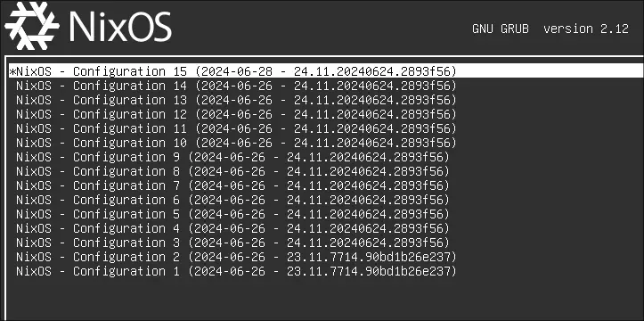 Nixos generations